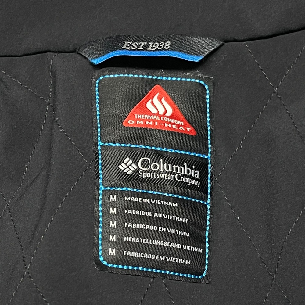 Columbia Coat Womens Medium Black Omni-Heat Trench Double Breasted Belted Hooded - Picture 4 of 16